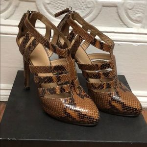 Stiletto snakeskin ankle boots by Giuseppe Zanotti